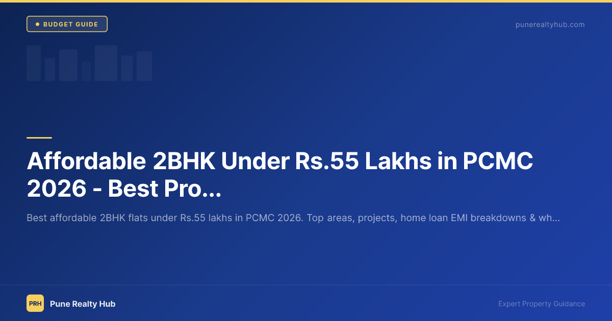 Affordable 2BHK Under ₹55 Lakhs in PCMC 2026 — Best Projects & Areas