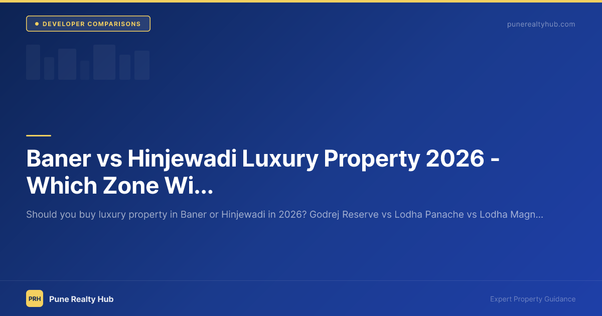 Baner vs Hinjewadi Luxury Property 2026 — Which Zone Wins for ₹1.5Cr+ Buyers?