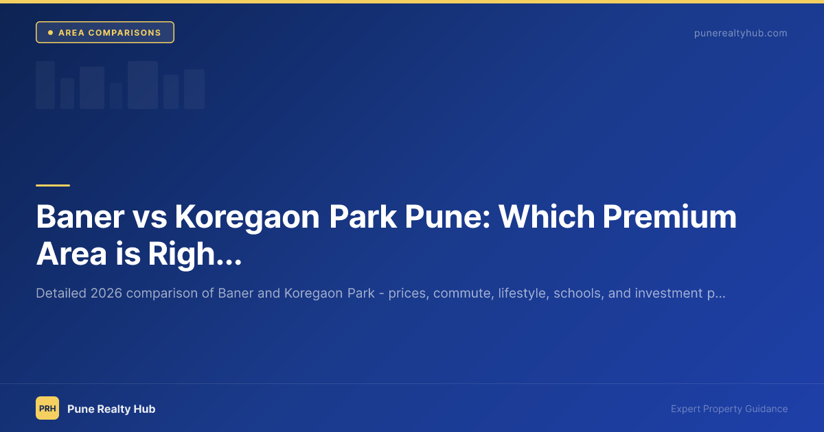 Baner vs Koregaon Park Pune area comparison 2026