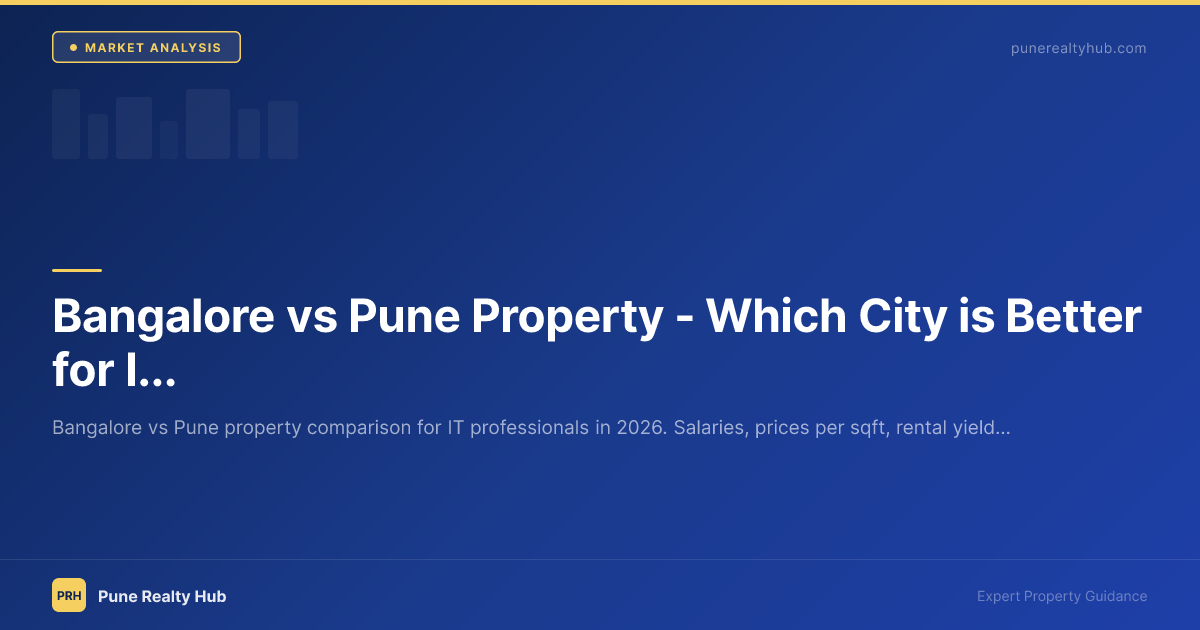 Bangalore vs Pune Property — Which City is Better for IT Professionals in 2026?