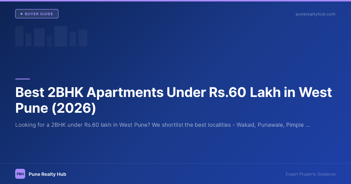 2BHK apartment building in West Pune with lush surroundings