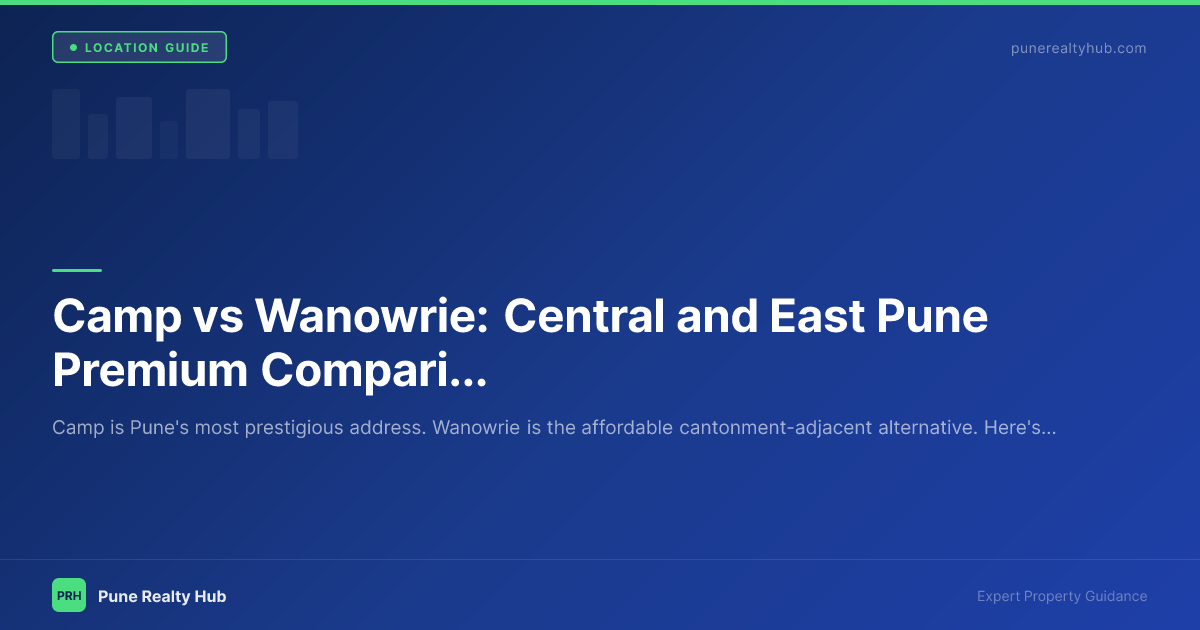 Camp vs Wanowrie: Central and East Pune Premium Comparison 2026