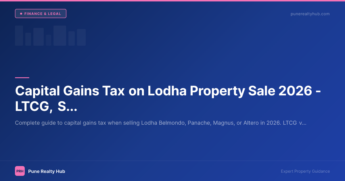 Capital Gains Tax on Lodha Property Sale 2026 — LTCG, STCG & How to Minimise Your Tax