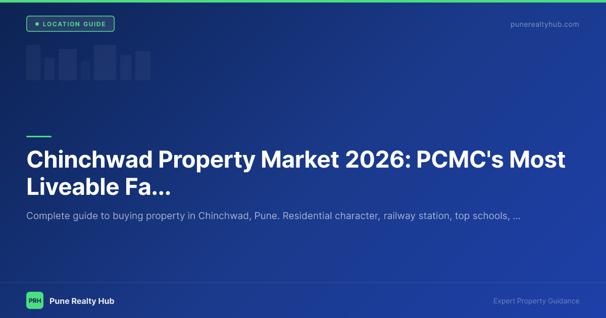 Chinchwad residential neighbourhood with clean streets, schools and mid-segment apartment buildings