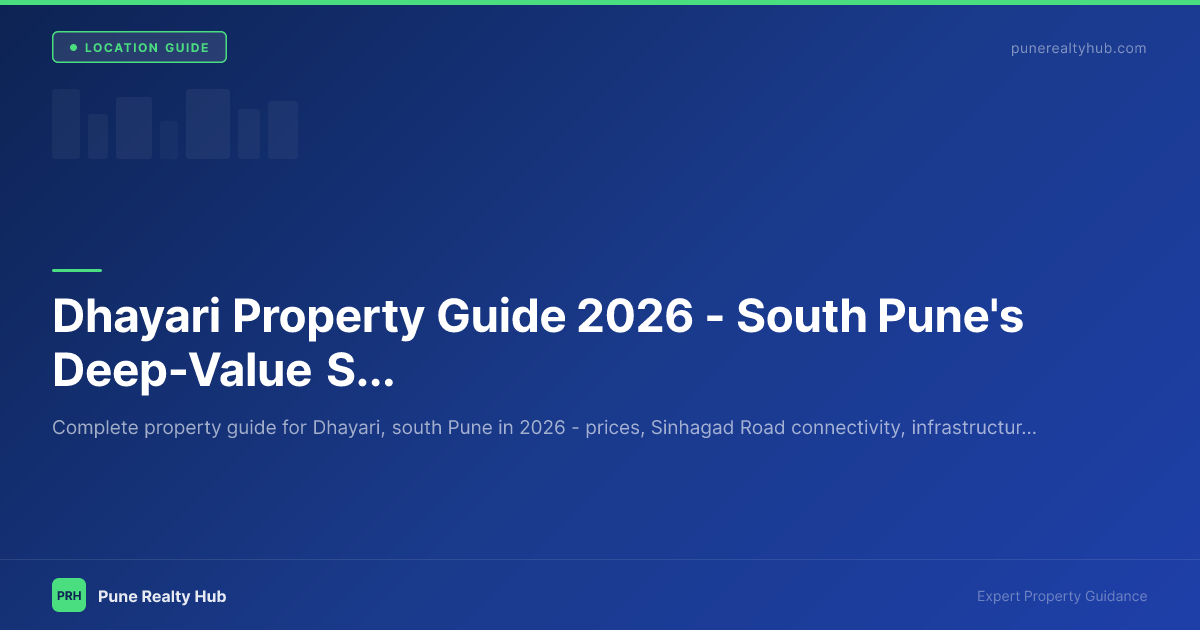 Dhayari Property Guide 2026 — South Pune's Deep-Value Sinhagad Road Zone