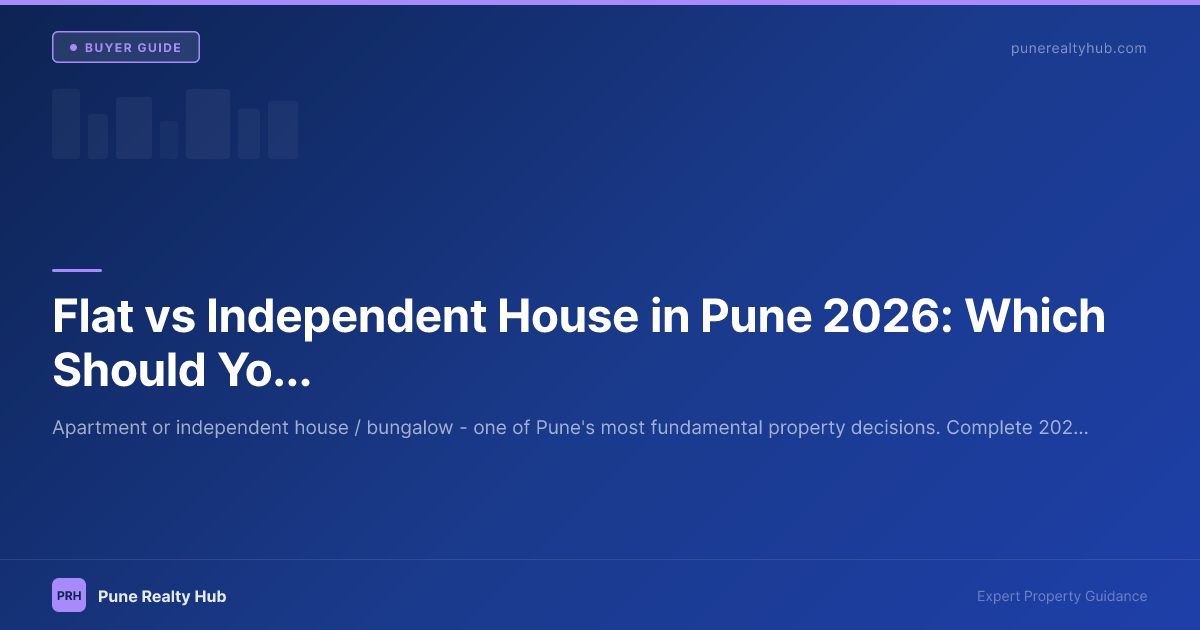 Flat vs independent house bungalow comparison Pune 2026
