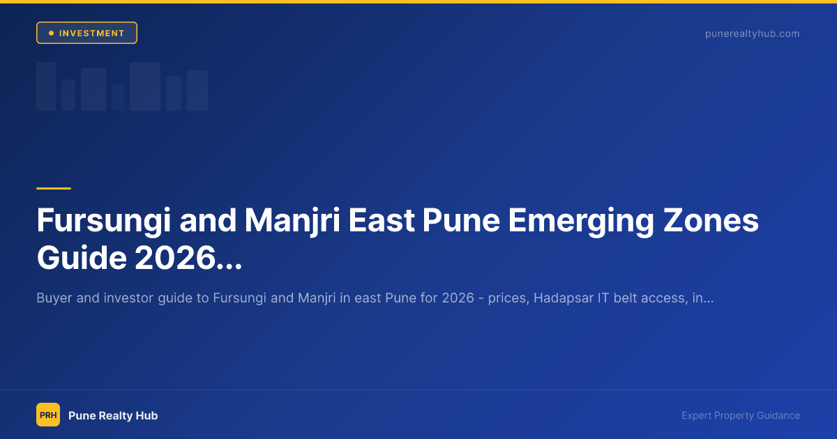 Fursungi and Manjri East Pune Emerging Zones Guide 2026 — Hadapsar's Affordable Fringe