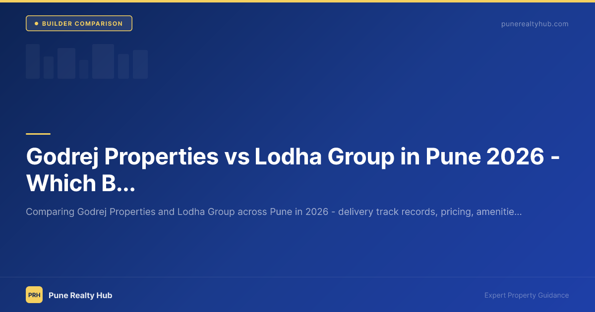 Godrej Properties vs Lodha Group in Pune 2026 — Which Builder is Better?