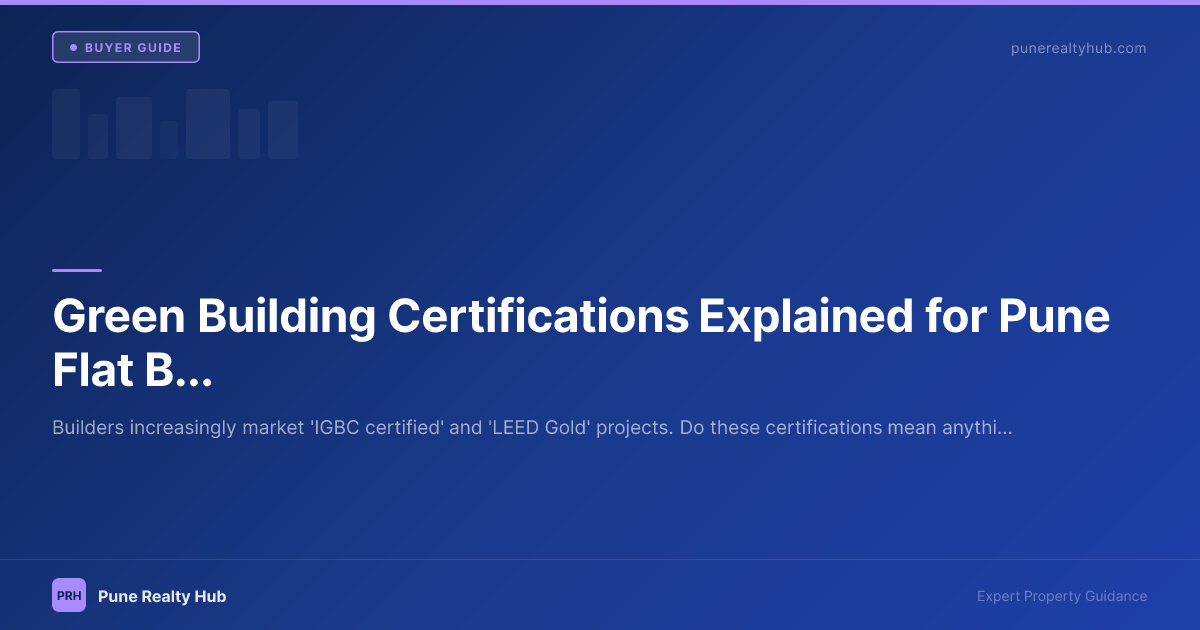 Green Building Certifications Explained for Pune Flat Buyers — IGBC, LEED, GRIHA 2026