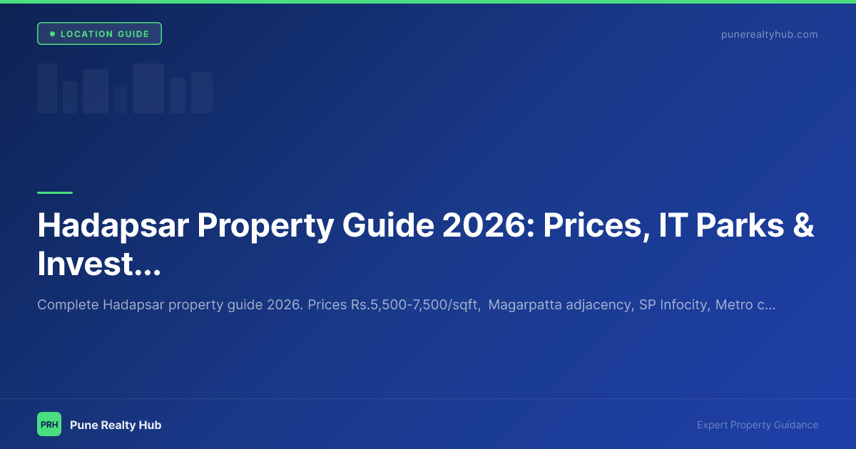 Hadapsar Property Guide 2026: Prices, IT Parks & Investment Analysis