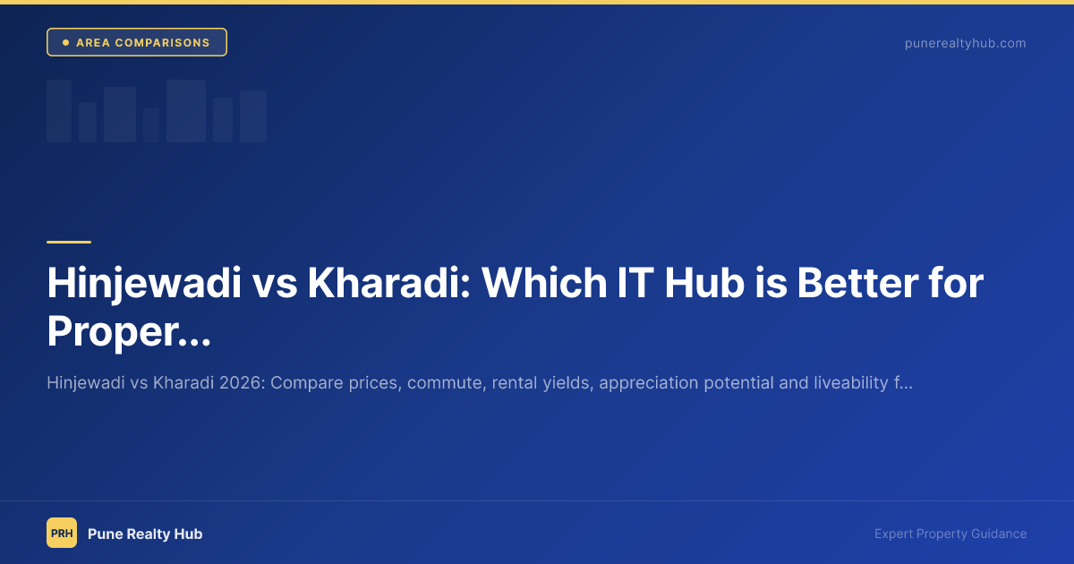 Hinjewadi vs Kharadi Pune IT hub property comparison 2026