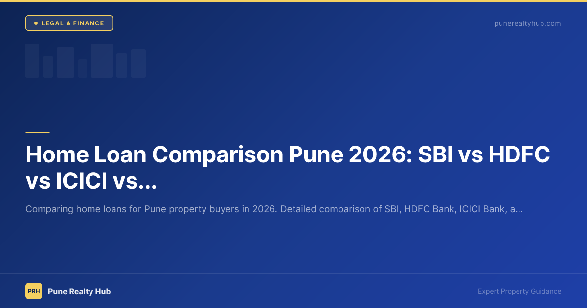 Home loan comparison SBI HDFC ICICI Kotak Pune 2026