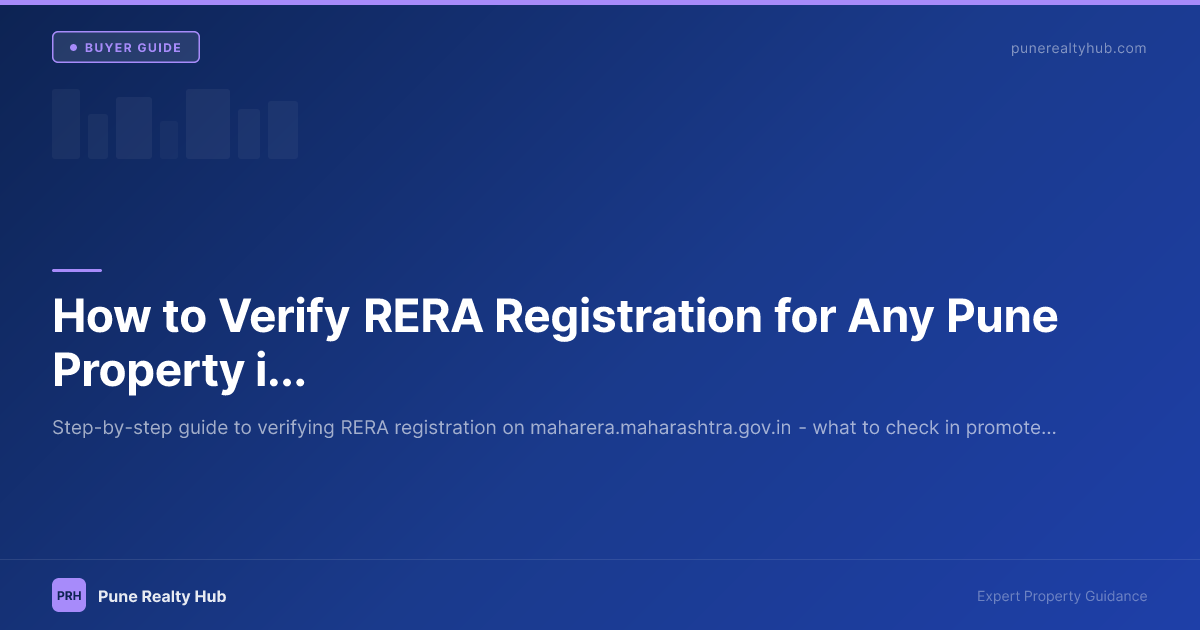 How to Verify RERA Registration for Any Pune Property in 2026 — Step-by-Step Guide