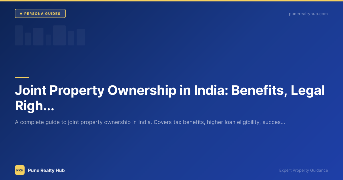 Couple signing property documents for joint ownership in India