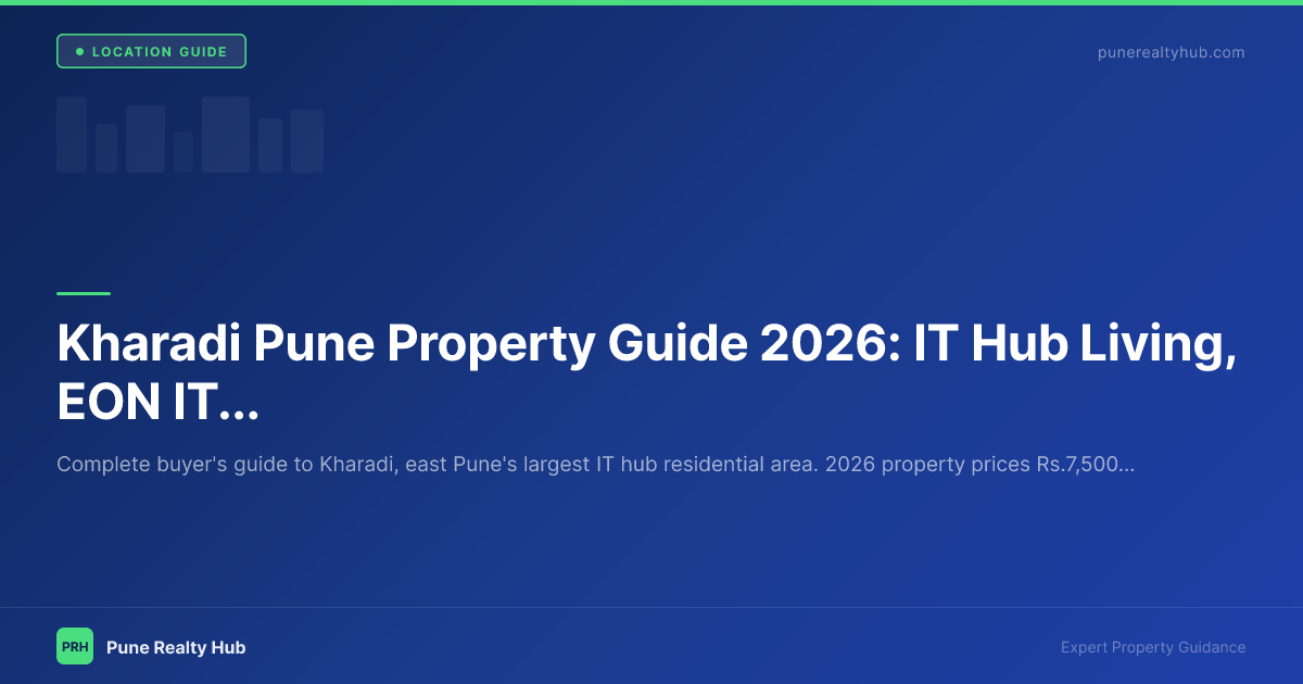 Kharadi Pune IT park and new residential apartments near EON