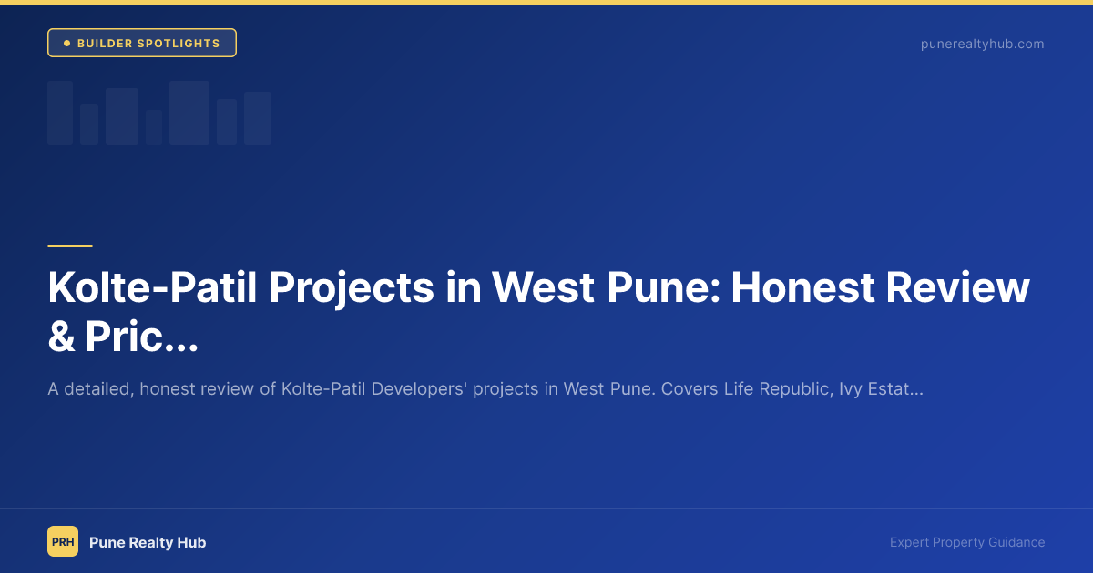 Kolte-Patil Life Republic township in Hinjewadi, West Pune — aerial view of gated community