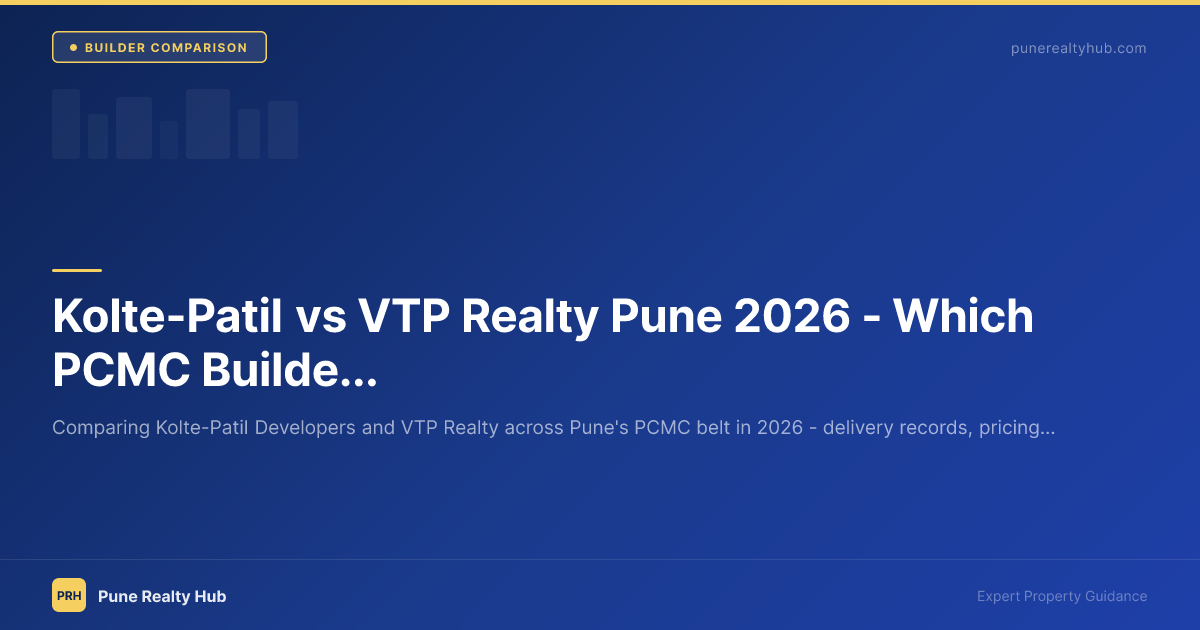 Kolte-Patil vs VTP Realty Pune 2026 — Which PCMC Builder is Better?