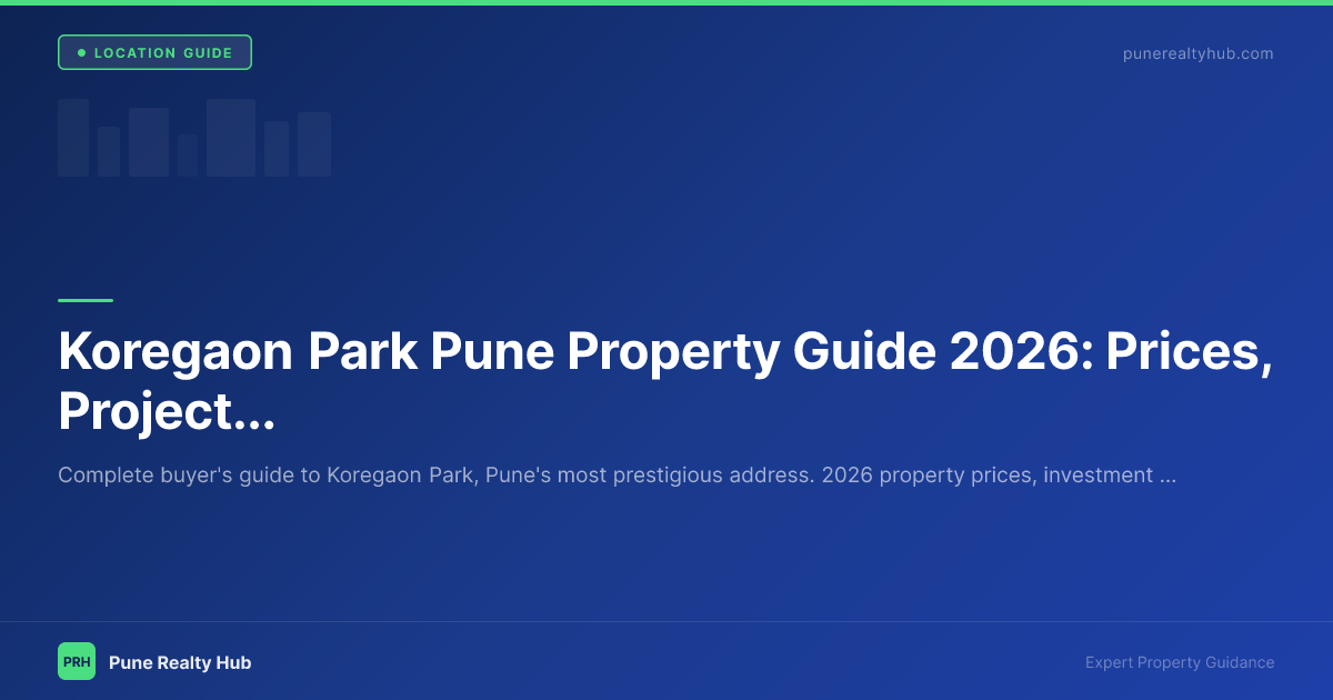 Koregaon Park Pune luxury apartments on North Main Road