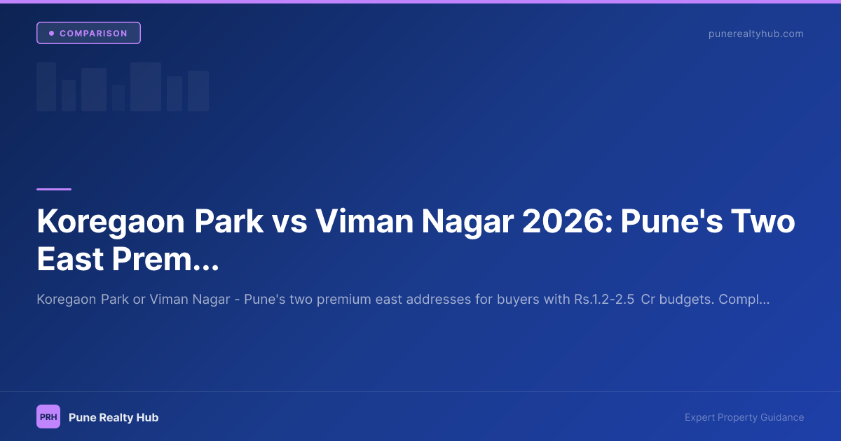 Koregaon Park vs Viman Nagar Pune east premium comparison 2026