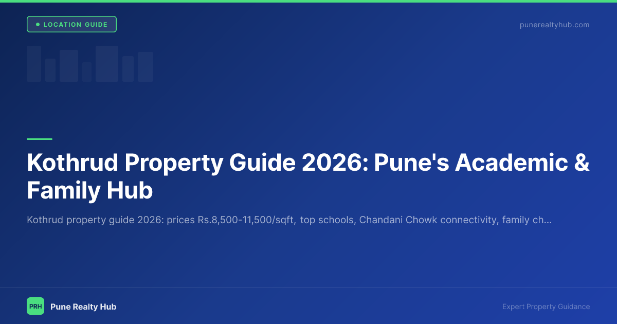 Kothrud Property Guide 2026: Pune's Academic & Family Hub