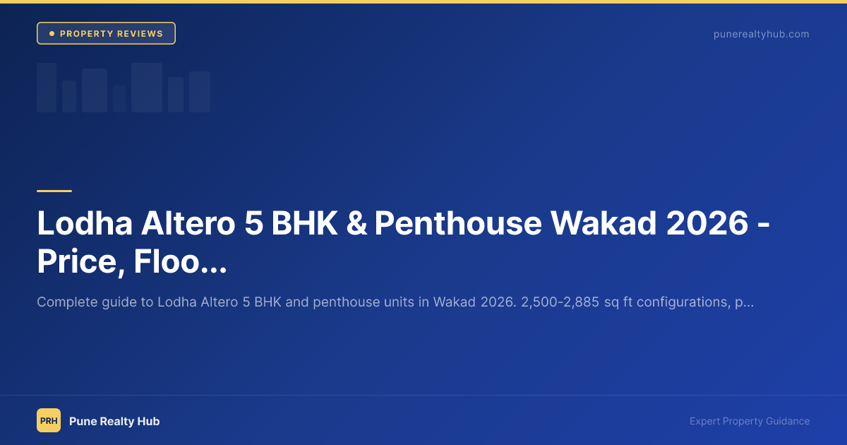 Lodha Altero 5 BHK & Penthouse Wakad 2026 — Price, Floor Plan & Who's Buying