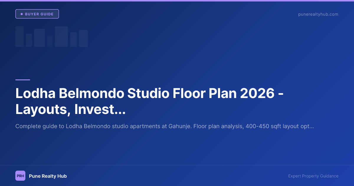 Lodha Belmondo Studio Floor Plan 2026 — Layouts, Investment Returns & Who Should Buy