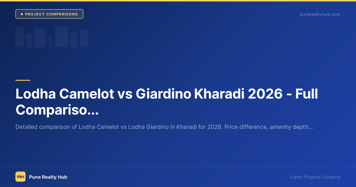Lodha Camelot vs Giardino Kharadi 2026 — Full Comparison for Buyers & Investors