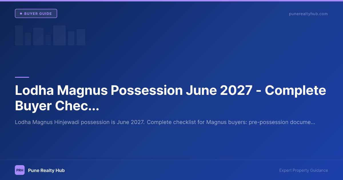 Lodha Magnus Possession June 2027 — Complete Buyer Checklist