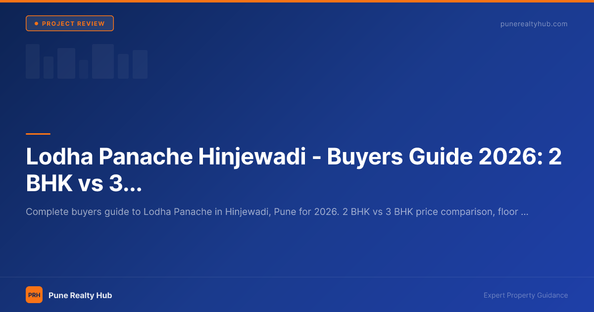 Lodha Panache Hinjewadi — Buyers Guide 2026: 2 BHK vs 3 BHK, Price Analysis & Is It Worth It