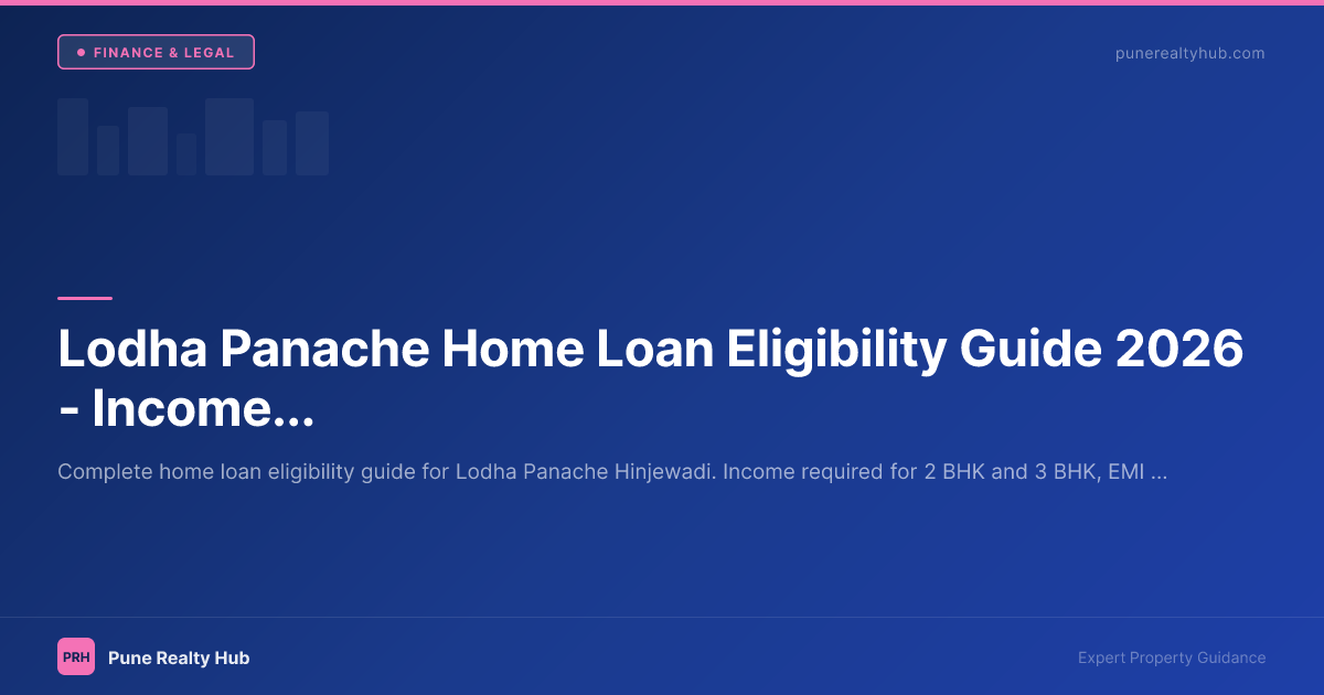Lodha Panache Home Loan Eligibility Guide 2026 — Income Required, EMI Calculator & Bank Options