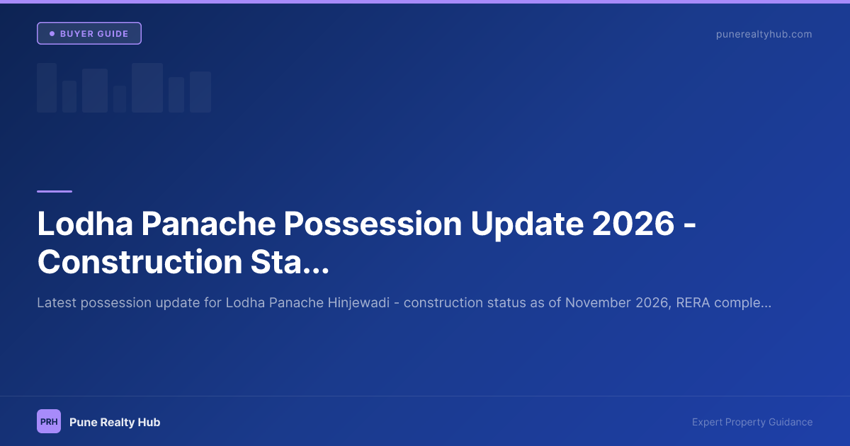 Lodha Panache Possession Update 2026 — Construction Status, Completion Date & What to Expect