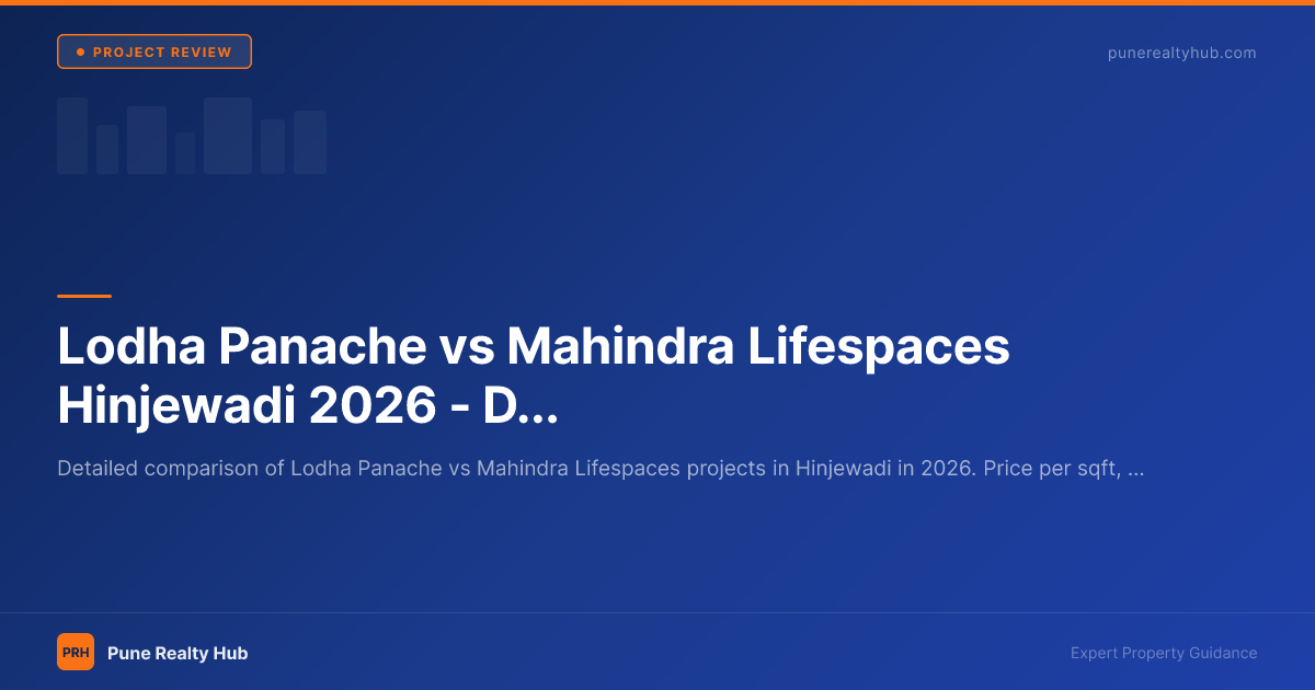Lodha Panache vs Mahindra Lifespaces Hinjewadi 2026 — Detailed Comparison