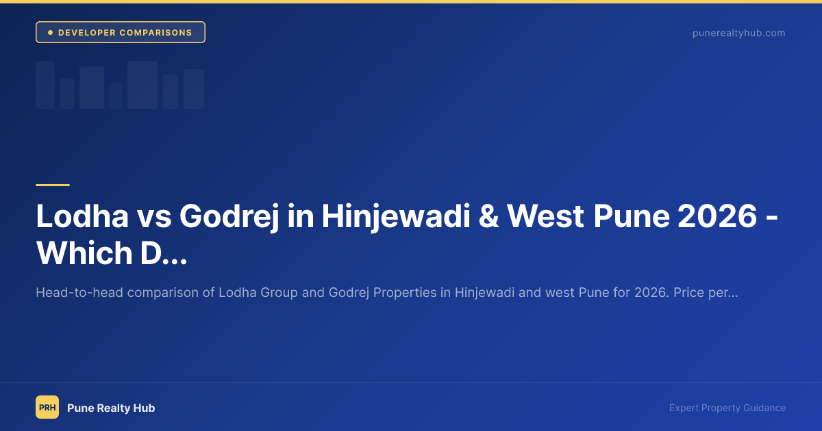 Lodha vs Godrej in Hinjewadi & West Pune 2026 — Which Developer to Choose