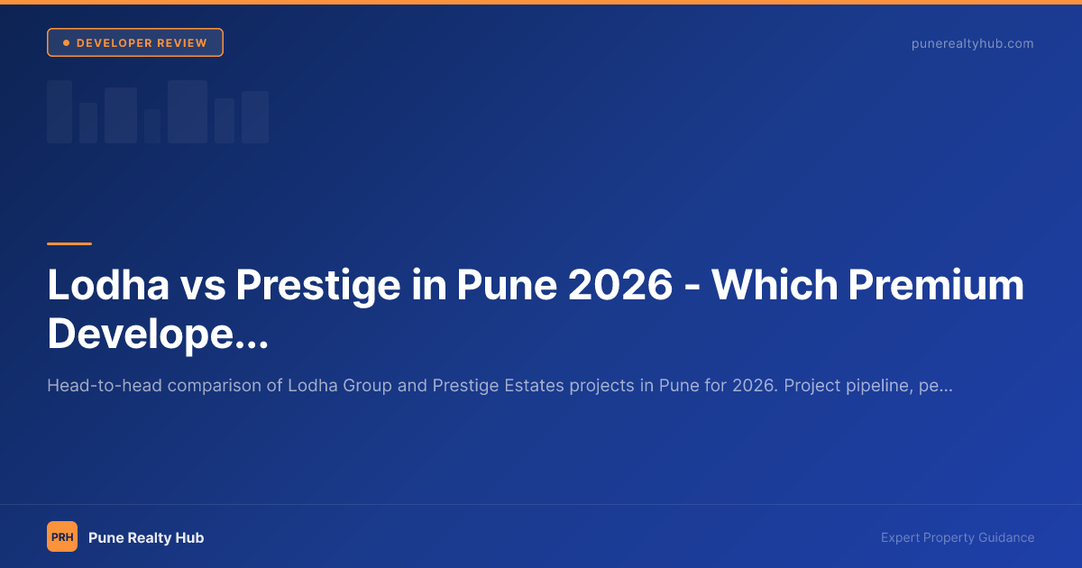 Lodha vs Prestige in Pune 2026 — Which Premium Developer to Choose?