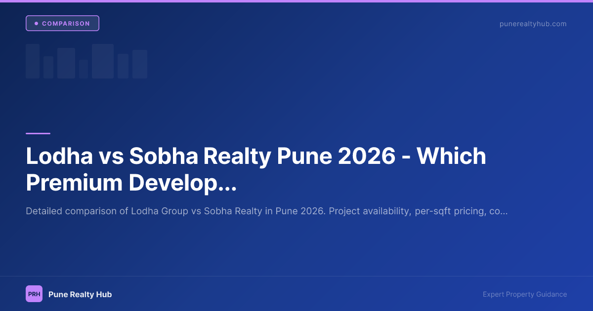 Lodha vs Sobha Realty Pune 2026 — Which Premium Developer Wins?