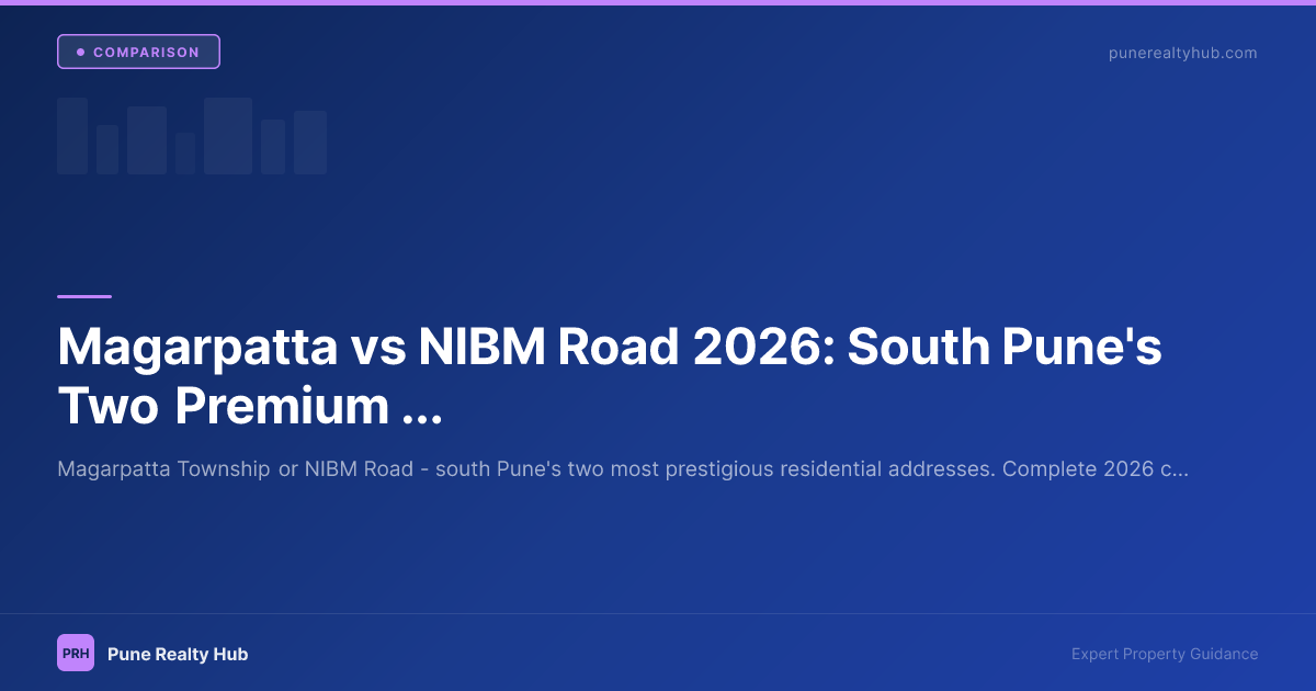 Magarpatta vs NIBM Road south Pune premium comparison 2026