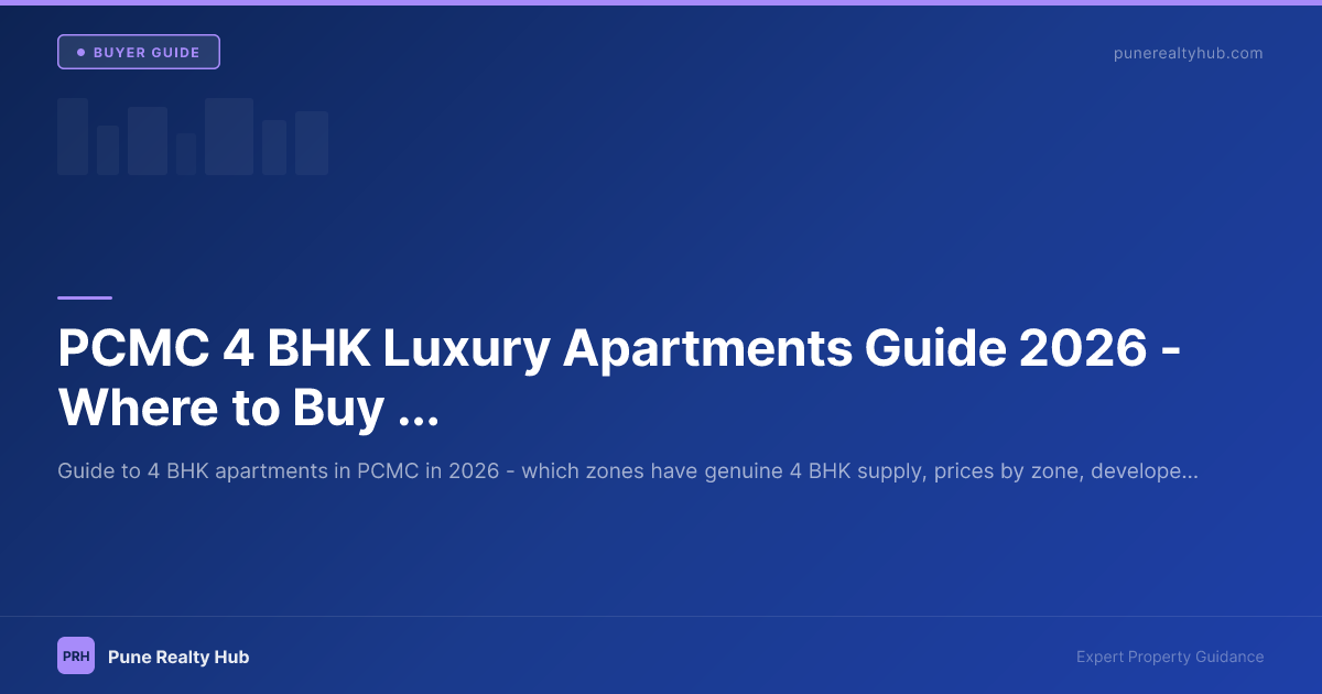 PCMC 4 BHK Luxury Apartments Guide 2026 — Where to Buy Large-Format Homes in Pimpri-Chinchwad