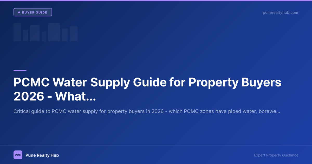 PCMC Water Supply Guide for Property Buyers 2026 — What to Check Before You Buy