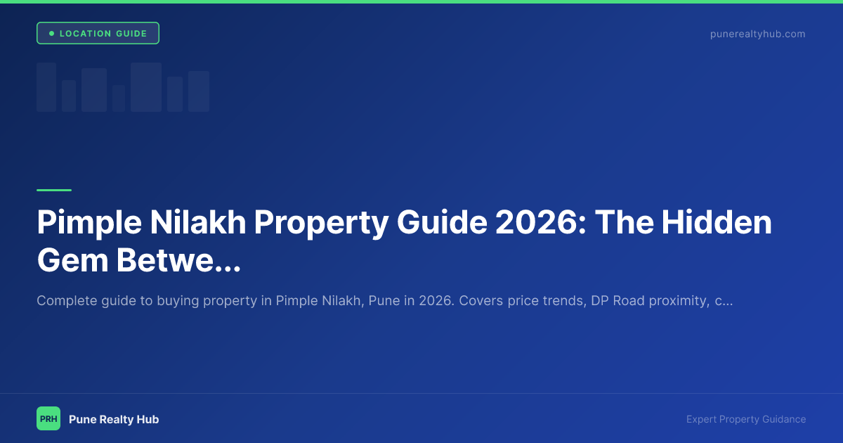 Residential streets of Pimple Nilakh near Aundh Pune