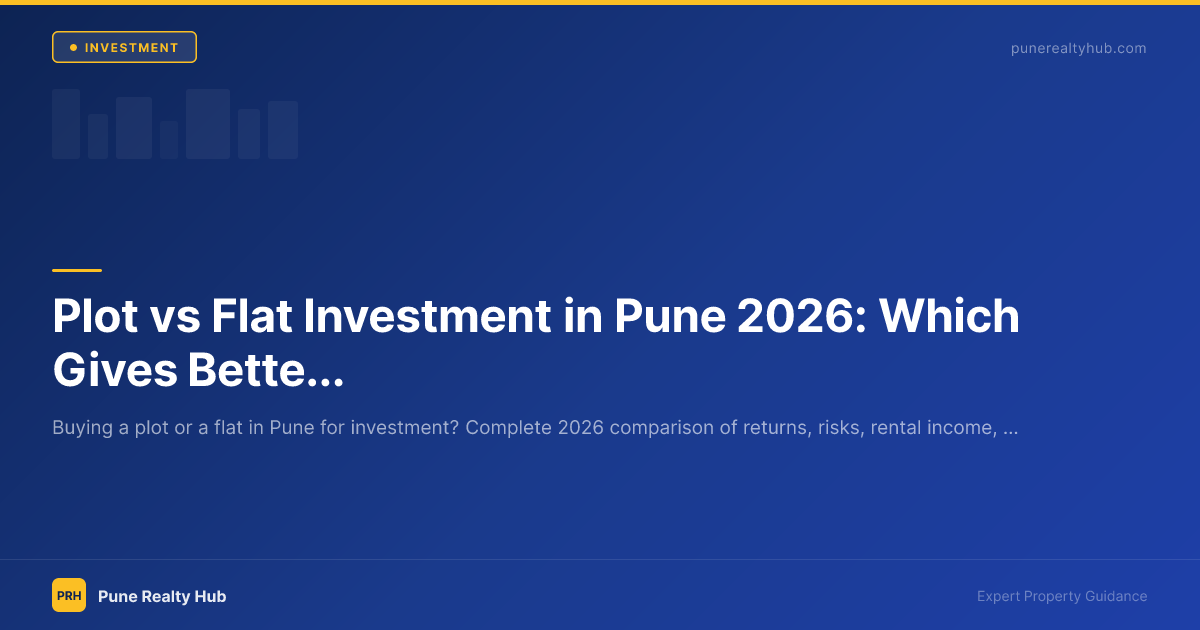Plot vs flat investment Pune 2026 comparison returns