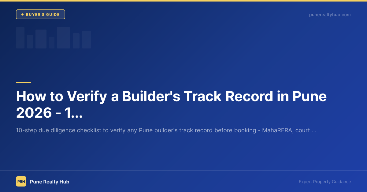How to Verify a Builder's Track Record in Pune 2026 — 10 Research Steps