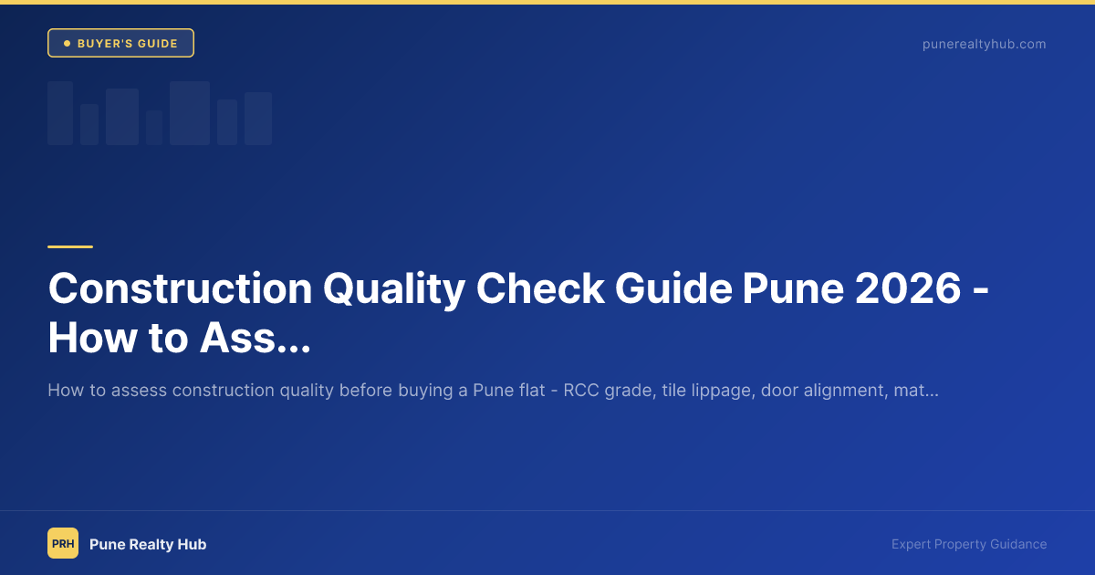 Construction Quality Check Guide Pune 2026 — How to Assess a Builder's Quality