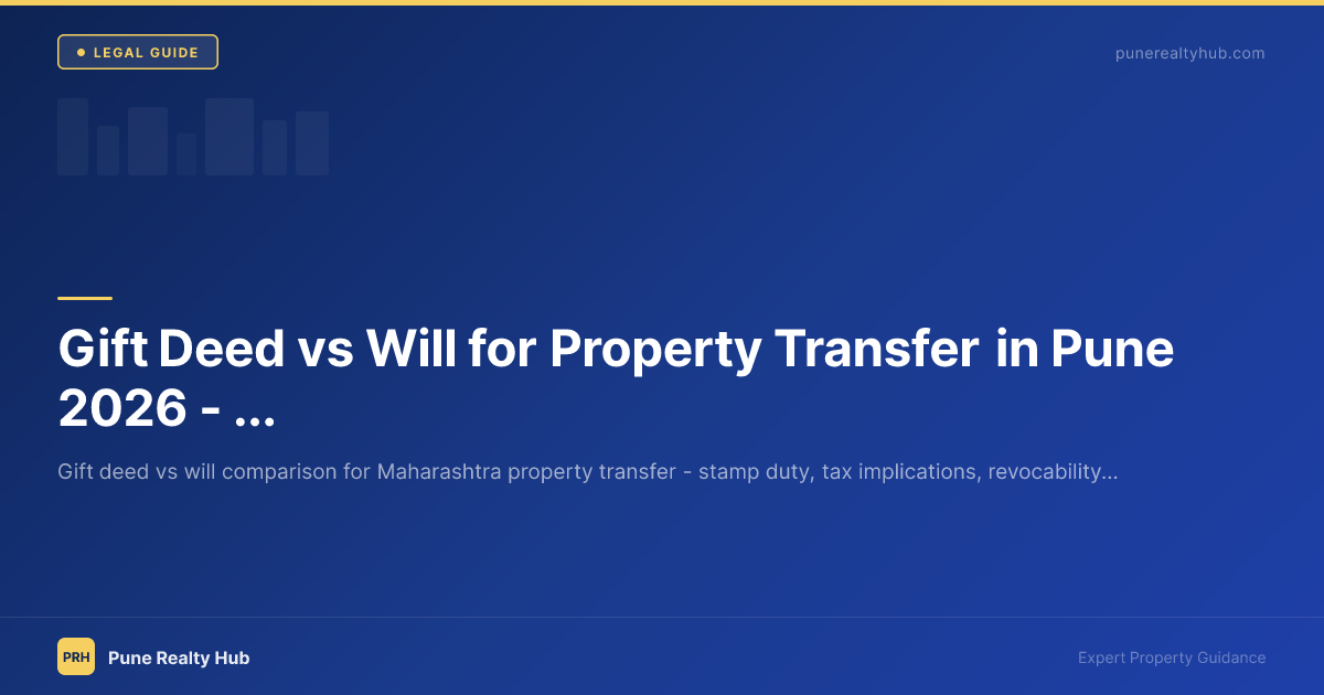 Gift Deed vs Will for Property Transfer in Pune 2026 — Which is Better?