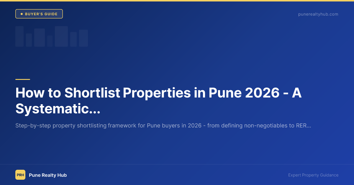 How to Shortlist Properties in Pune 2026 — A Systematic Approach