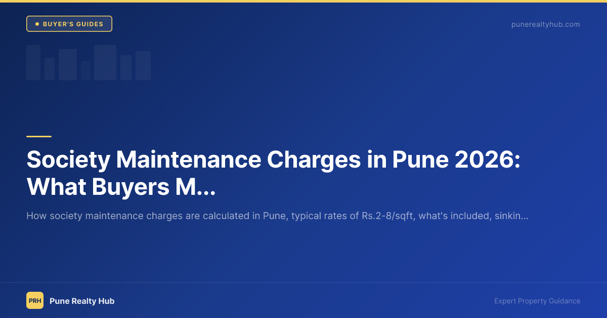 Society Maintenance Charges in Pune 2026: What Buyers Must Know