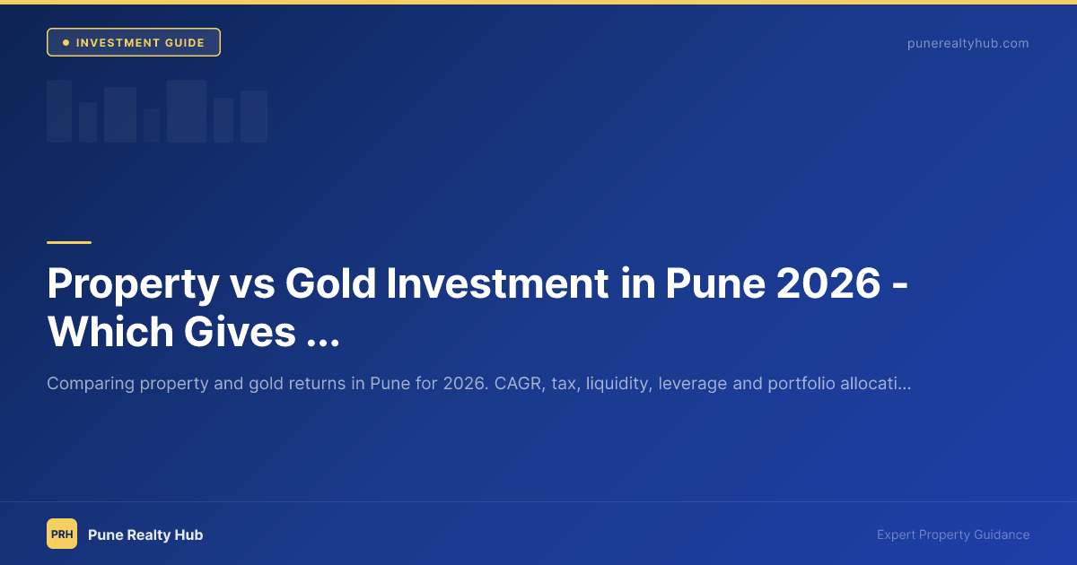 Property vs Gold Investment in Pune 2026 — Which Gives Better Returns?