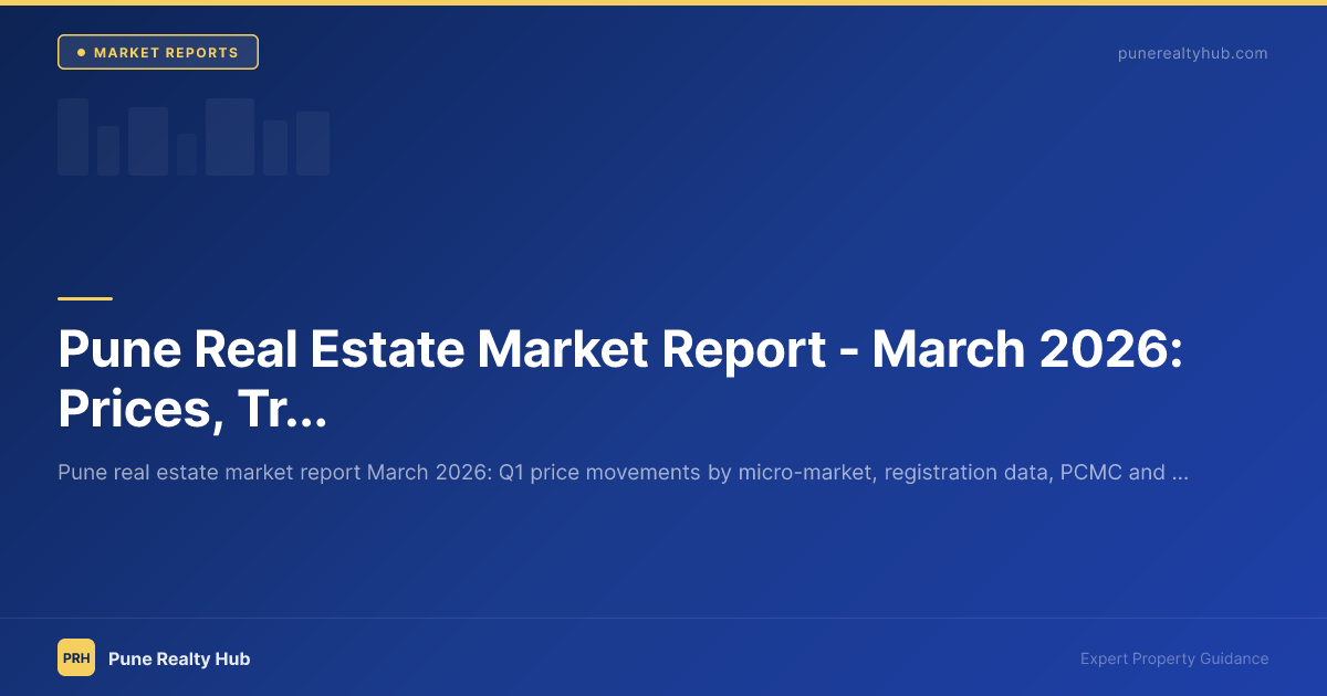 Pune Real Estate Market Report — March 2026: Prices, Trends & Outlook