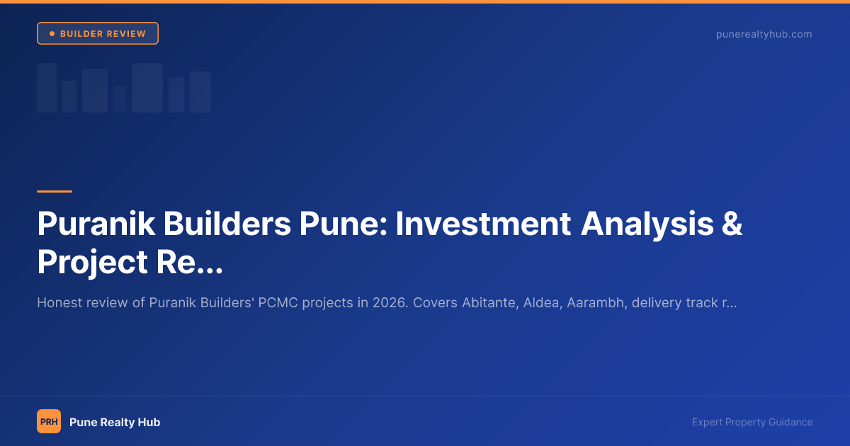 Puranik Builders Pune: Investment Analysis & Project Review 2026