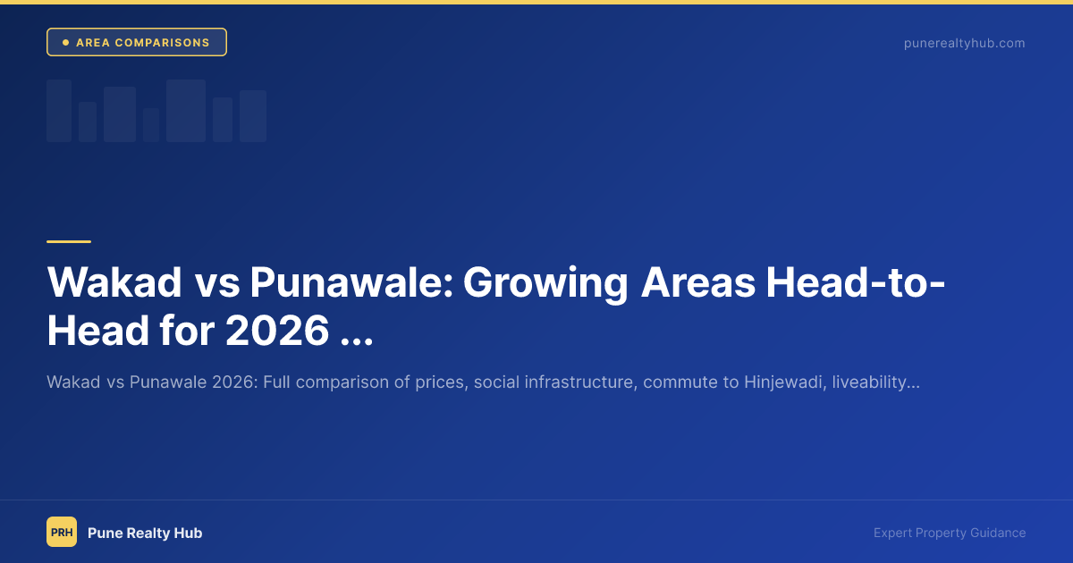 Wakad vs Punawale Pune area comparison 2026