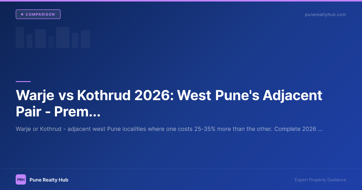 Warje vs Kothrud west Pune residential comparison 2026